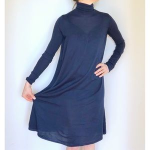 Mod long sleeve turtleneck dress by Anthropologie